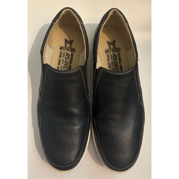 Mephisto Valter Leather Slip on loafers in Navy Size 10.5 - Picture 3 of 8